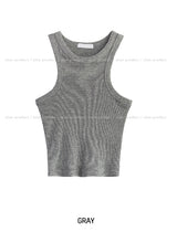 [U-BASIC] Winnie Halter Ribbed Sleeveless