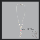 菜松花 knotted necklace