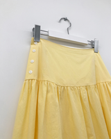 Liang button frill long skirt (4color)