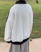 Lift color block track zip-up