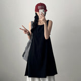 V-T A-Line Simple Round Dress