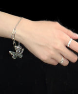 Butterfly Toggle Bar Bracelet