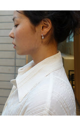 シルバーボールドロップピアス (silver925)