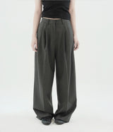 [fiebre] classic wool wide slacks