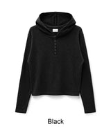 Of Waffle Henley Neck Hoodie