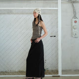 Hot Slit Maxi Skirt Black