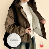 Ted High Neck Hooded Padded Jumper