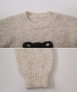 #Teddy Bear Ribbon Loose Knit (3color)