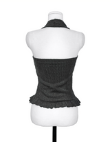 kint halter fur sleeveless nt top