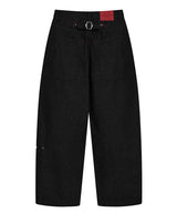 レッド デニム パンツ (black)