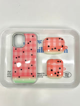 スイカエポキシシルバースマホケース
