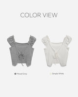 Kiri レース半袖Tシャツ