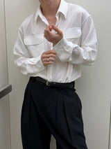 Summer stripe two pocket shirts(3color)