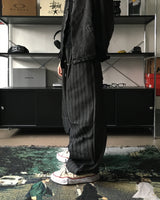 HD ツーピンタックストライプパンツ (2C)