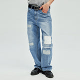 15 patchwork & distressed denim pants