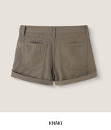 Mots Roll-up Button Shorts
