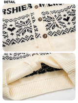 Plain hooded button knit cardigan