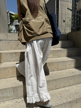 pure frill ribbon pants