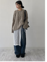 Rolling Cable Overfit Knit