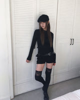 レースフリルニーソックス