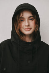 Anorak hood jumper (Black)