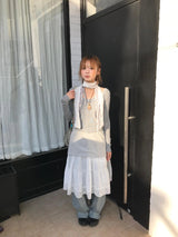 deer vintage layered skirt 