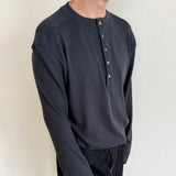 Long Sleeve Henley Shirt