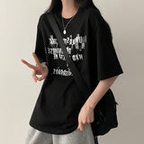 リブレタリングボクシーフィット半袖Tシャツ