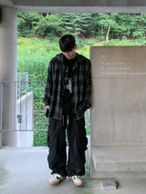 LD Over hood check shirts