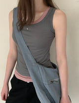 [ORIGINAL] Cain Layered Ribbed Sleeveless