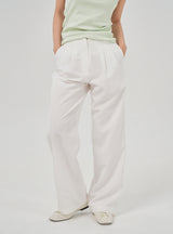 Gleam wide pants (white)