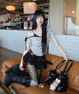 コントラストリボンTシャツ_スター