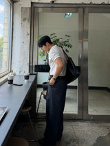 Deli ヘンリーネック半袖Tシャツ