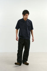 Field Panel Paper Half Shacket (Navy)