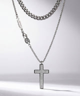 NN-104 Layered Cross Chain Necklace