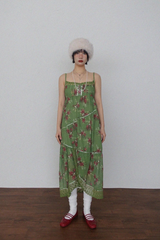 コイケ ローズ レース ビスチェ ドレス (PINK, GREEN 2COLORS!)
