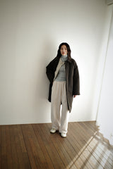 Oversized puffer coat, Dark brown
