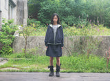 NYLON BALLOON SKIRT (NAVY)