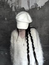 soft knit beret cap (2color)