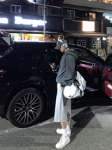 カイパーデイリーポロオーバーフィットライトウェイトフードウィンドブレーカー