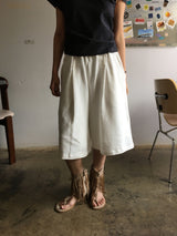 Raw Cotton Bermuda Pants (2color)