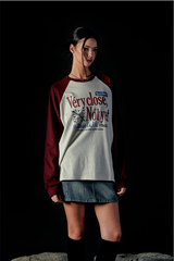 Very Close Raglan Over Fit Long Sleeve