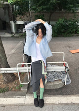 エアリーシアーシャツ
