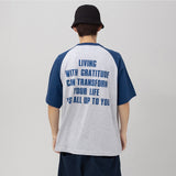 エグザンプルアップトゥーユーラグラン半袖Tシャツ