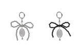 Joy Ribbon Tie Keyring-Black