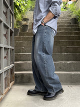 DB balloon wide denim pants