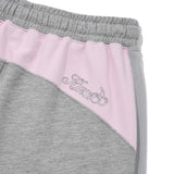 COLOR MIX RIBBON HALF PANTS [MELANGE GRAY]