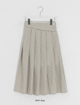 Ligon Diagonal Check Long Skirt