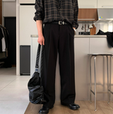 エバーランガーラウンドタックサイドバンディングセミワイドスラックス