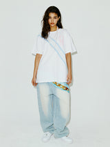 サッシュTシャツ ホワイト